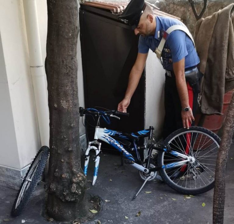 pregiudicato rubava biciclette a torre del greco